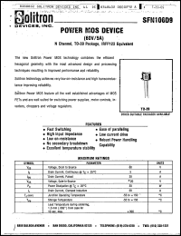 Click here to download SFN106D9 Datasheet