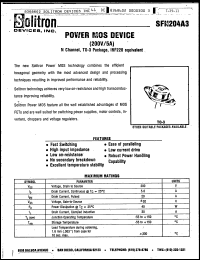 Click here to download SFN204A3 Datasheet