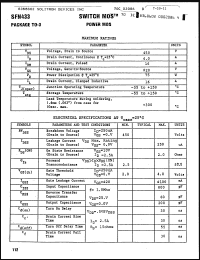 Click here to download SFN433 Datasheet