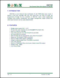 Click here to download SNC105 Datasheet