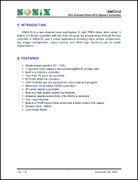 Click here to download SNC510 Datasheet