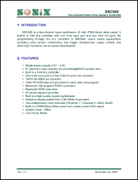 Click here to download SNC582 Datasheet