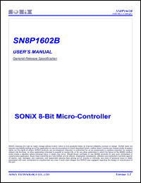 Click here to download SN8P1602BX Datasheet