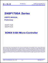 Click here to download SN8P1702BP Datasheet