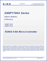 Click here to download SN8P1703AP Datasheet