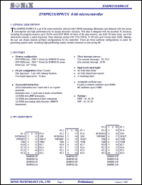 Click here to download SN8P011X Datasheet