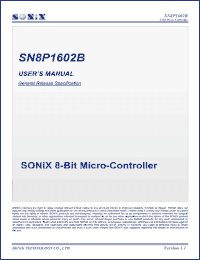 Click here to download SN8P1602B Datasheet