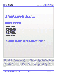 Click here to download SN8F22521B Datasheet