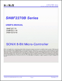Click here to download SN8F22711B Datasheet
