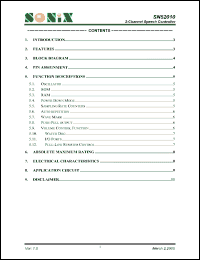 Click here to download SN52010 Datasheet