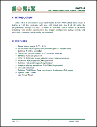 Click here to download SNC118_05 Datasheet