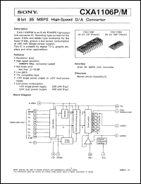 Click here to download CXA1106 Datasheet