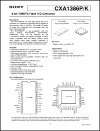 Click here to download CXA1386K Datasheet