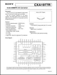 Click here to download CXA1977R Datasheet