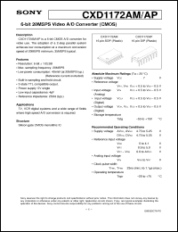 Click here to download CXD1172AP Datasheet