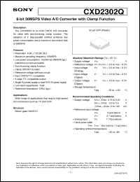 Click here to download CXD2302 Datasheet