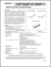 Click here to download CXP7500P10 Datasheet