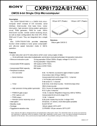 Click here to download CXP81740A Datasheet