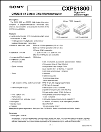 Click here to download CXP81800 Datasheet