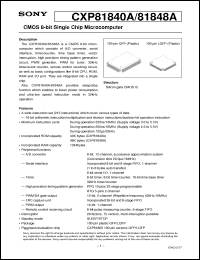 Click here to download CXP81840 Datasheet
