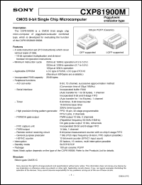 Click here to download CXP81900M Datasheet