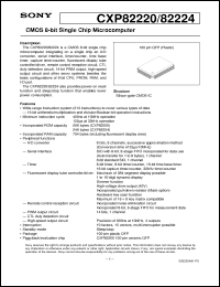 Click here to download CXP82224 Datasheet