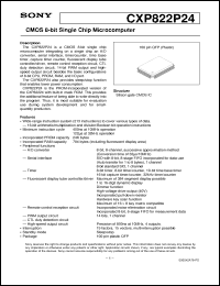 Click here to download CXP822P24 Datasheet