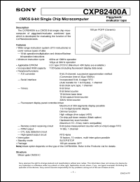 Click here to download CXP82400A Datasheet