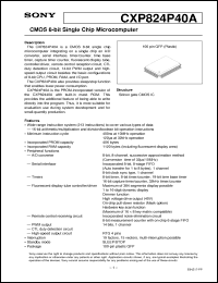 Click here to download CXP824P40A Datasheet