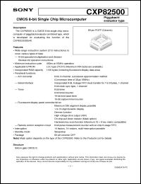 Click here to download CXP82500 Datasheet