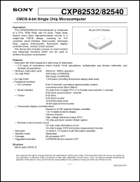 Click here to download CXP82532 Datasheet