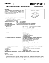 Click here to download CXP82800 Datasheet