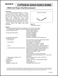 Click here to download CXP82852 Datasheet