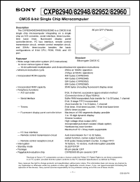 Click here to download CXP82948 Datasheet