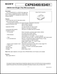 Click here to download CXP83400 Datasheet