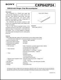 Click here to download CXP842P24 Datasheet