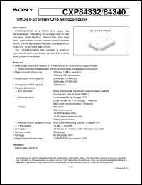 Click here to download CXP84332 Datasheet
