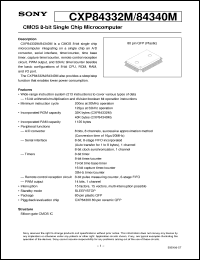 Click here to download CXP84340M Datasheet