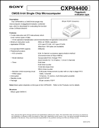 Click here to download CXP84400 Datasheet