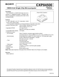 Click here to download CXP84500 Datasheet