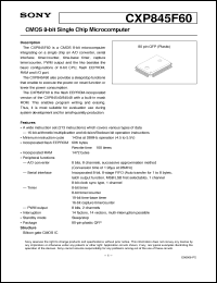 Click here to download CXP845F60 Datasheet