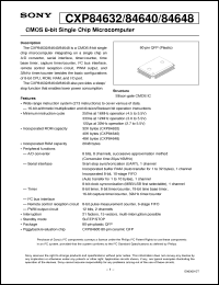 Click here to download CXP84640 Datasheet