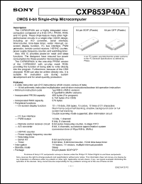 Click here to download CXP853P40A Datasheet