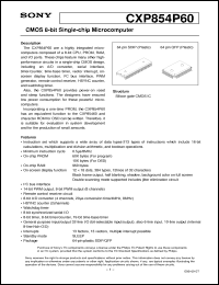 Click here to download CXP854P60 Datasheet