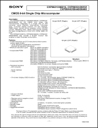 Click here to download CXP86460 Datasheet