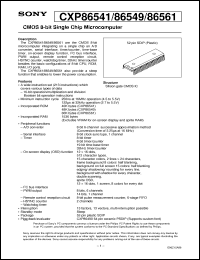 Click here to download CXP86561 Datasheet