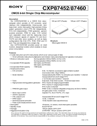 Click here to download CXP87460 Datasheet