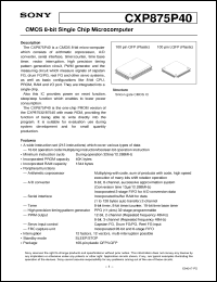 Click here to download CXP875P40 Datasheet