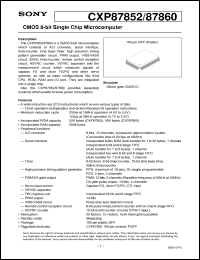 Click here to download CXP87860 Datasheet