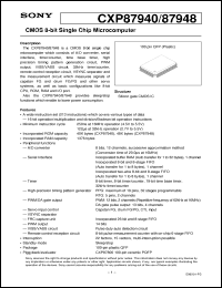Click here to download CXP87940 Datasheet